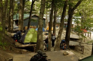 Paine Camping Chileno campsite
