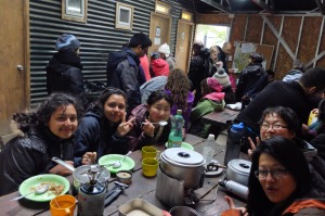 Paine Camping Chileno dinner